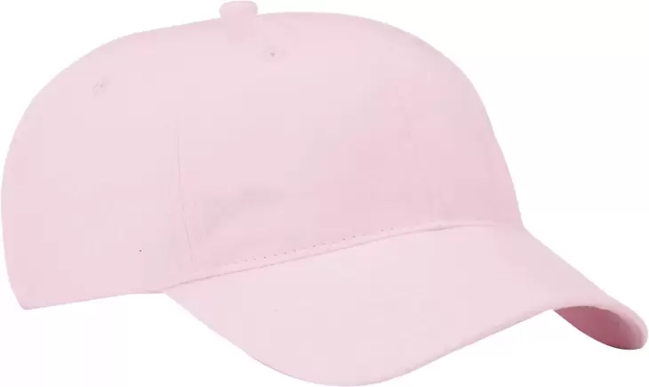 Port & Company CP77 Brushed Twill Dad Hat  Light Pink front view