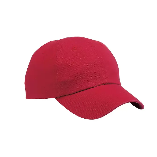 Port & Company CP78 Washed Dad Hat  Red front view