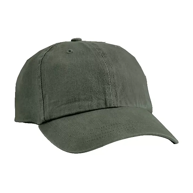Port & Company CP84 Pigment-Dyed Dad Hat Hunter front view
