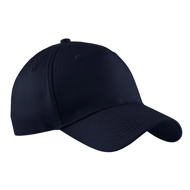 Port & Company CP86 Five-Panel Twill Cap Navy front view