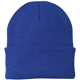 Port & Company CP90 Knit Beanie Athletic Royal front view