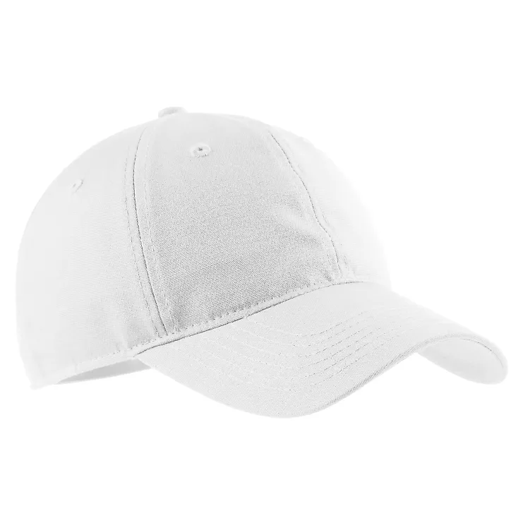 Port & Company CP96 Soft Brushed Canvas Dad Hat White front view