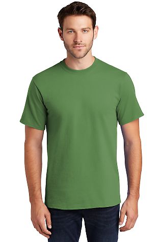 Port & Company PC61T Tall Essential T-Shirt in Dill green front view