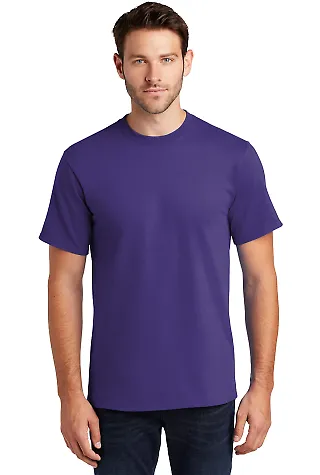 Port & Company PC61T Tall Essential T-Shirt Purple front view
