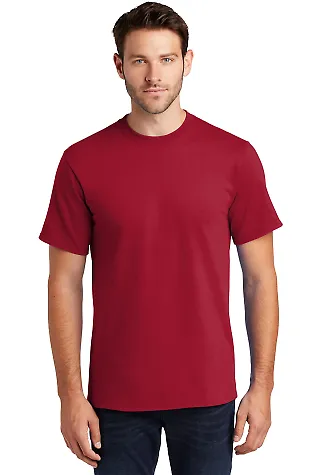 Port & Company PC61T Tall Essential T-Shirt Red front view