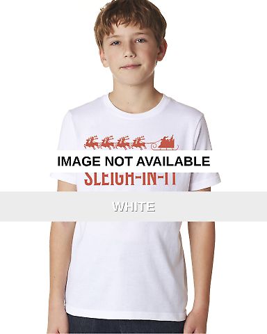 Sleigh-In-It Kids Printed Holiday Tee White front view