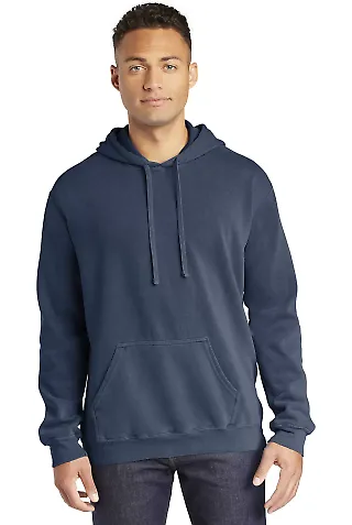 Comfort Colors 1567 Garment Dyed Hooded Pullover S in True navy front view