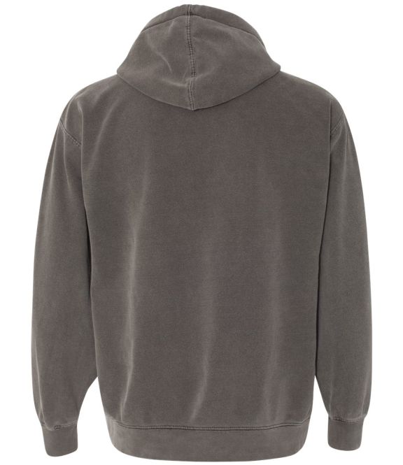 Comfort Colors 1567 Garment-Dyed Pullover Hoodie - Denim Blue, Soft-Washed & Relaxed Fit, Size Large - View #8