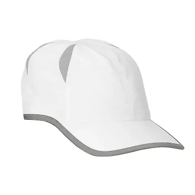 BA514 Big Accessories Performance Cap WHITE front view