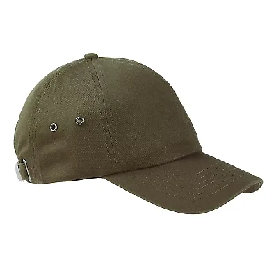 BA529 Big Accessories Washed Baseball Cap OLIVE front view