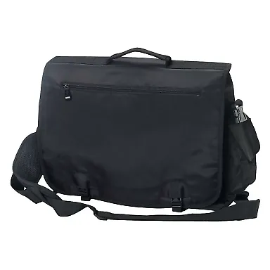 BE048 BAGedge Modern Tech Briefcase BLACK front view
