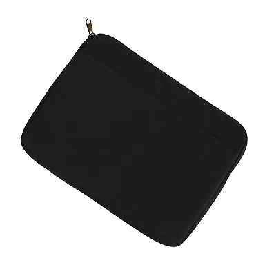 BE060 BAGedge 10 oz. Canvas Laptop Sleeve in Black front view