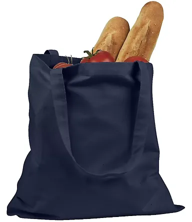 BE007 BAGedge 6 oz. Canvas Promo Tote NAVY front view
