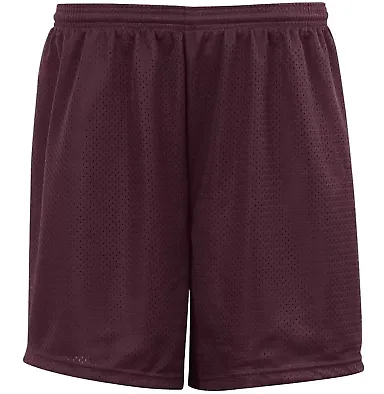 5209 C2 Sport Youth Mesh 6 Short Maroon front view