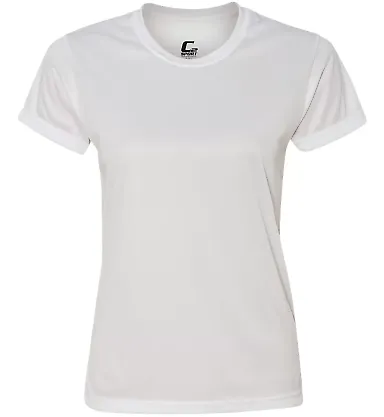 C5600 C2 Sport Ladies Polyester Tee White front view