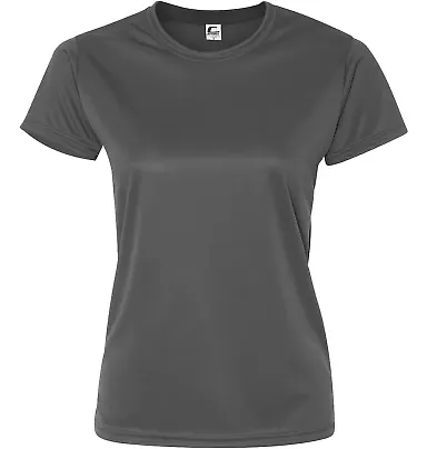 C5600 C2 Sport Ladies Polyester Tee Graphite front view