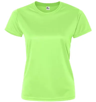 C5600 C2 Sport Ladies Polyester Tee Lime front view