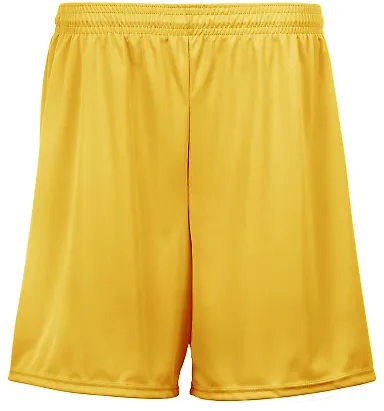 5229 C2 Sport Youth Performance Shorts Gold front view