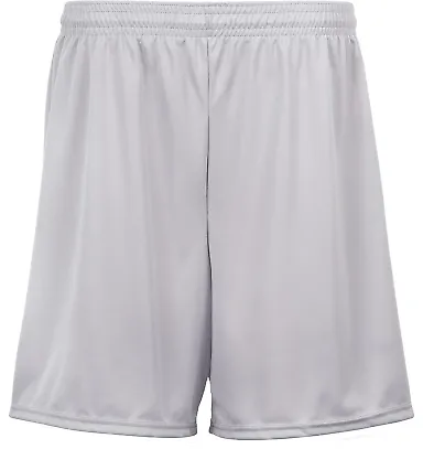 5229 C2 Sport Youth Performance Shorts Silver front view