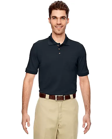 LS404 Dickies 6 oz. Industrial Performance Polo DARK NAVY front view