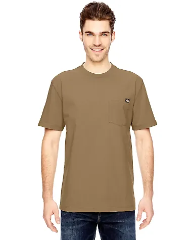 WS450T Dickies 6.75 oz. Heavyweight Tall Work T-Sh DESERT SAND front view