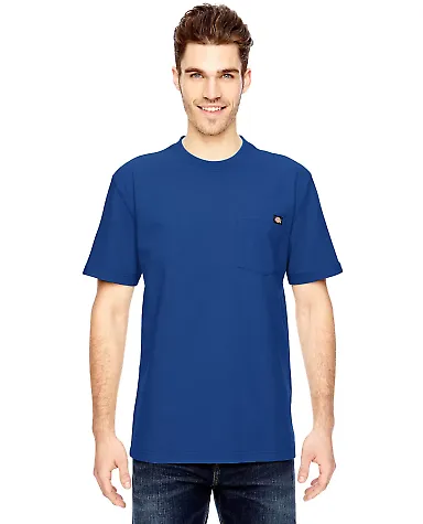 WS450T Dickies 6.75 oz. Heavyweight Tall Work T-Sh ROYAL BLUE front view