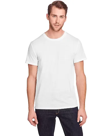 102A Threadfast Apparel Unisex Triblend Short-Slee SOLID WHT TRBLND front view