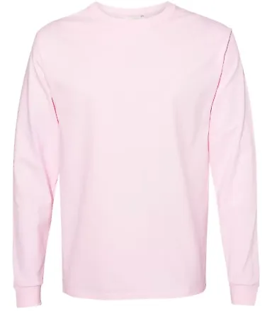 5586 Hanes® Long Sleeve Tagless 6.1 T-shirt - 558 Pale Pink front view