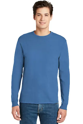 5586 Hanes® Long Sleeve Tagless 6.1 T-shirt - 558 Carolina Blue front view