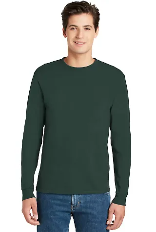 5586 Hanes® Long Sleeve Tagless 6.1 T-shirt - 558 Deep Forest front view