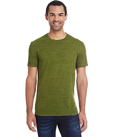 104A Threadfast Apparel Men's Blizzard Jersey Shor OLIVE BLIZZARD front view