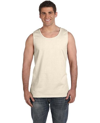 C9360 Comfort Colors Ringspun Garment-Dyed Tank in Ivory front view