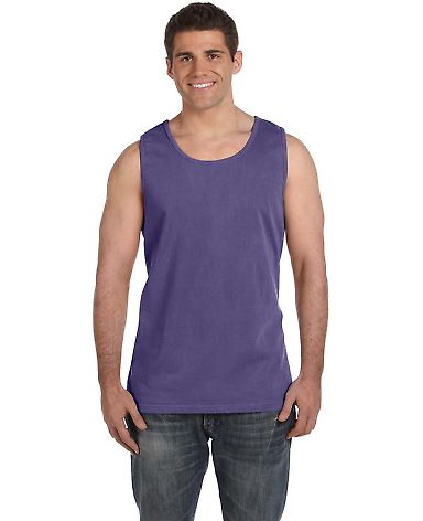 C9360 Comfort Colors Ringspun Garment-Dyed Tank in Grape front view