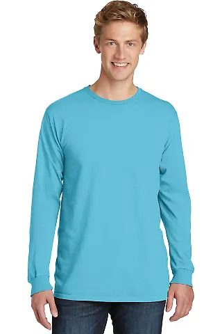 Port & Company PC099LS Pigment-Dyed Long Sleeve Te Tidal Wave front view