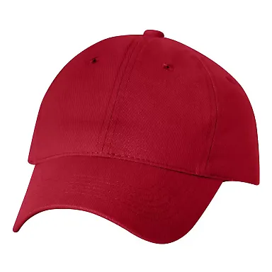 9610 Sportsman  - Heavy Brushed Twill Cap -  Red front view