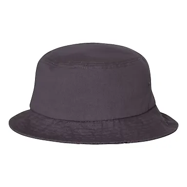 2050 Sportsman  - Bio-Washed Bucket Cap -  Charcoal front view