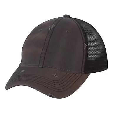3150 Sportsman  - Bounty Dirty-Washed Mesh Cap -  Charcoal/ Black front view