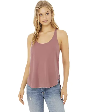 8802 Bella + Canvas - Women's Flowy Tank with Side in Mauve front view