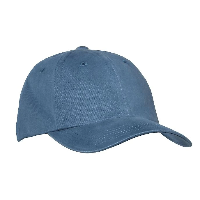 PWU  Port Authority Garment Washed Cap in Steel blue front view