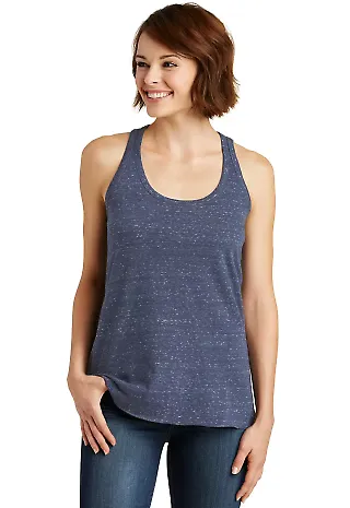 DM466 District Made Ladies Cosmic Twist Back Tank Navy/Royal Cos front view
