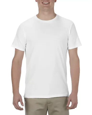 5301N Alstyle Adult Cotton Tee White front view