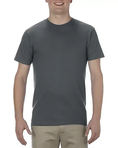 5301N Alstyle Adult Cotton Tee Charcoal front view