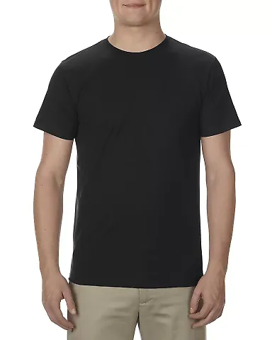 5301N Alstyle Adult Cotton Tee Black front view