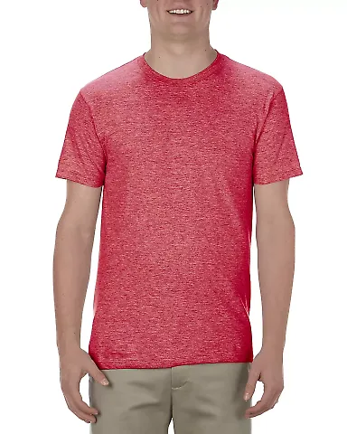 5301N Alstyle Adult Cotton Tee Red Heather front view