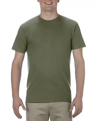 5301N Alstyle Adult Cotton Tee Military Green front view
