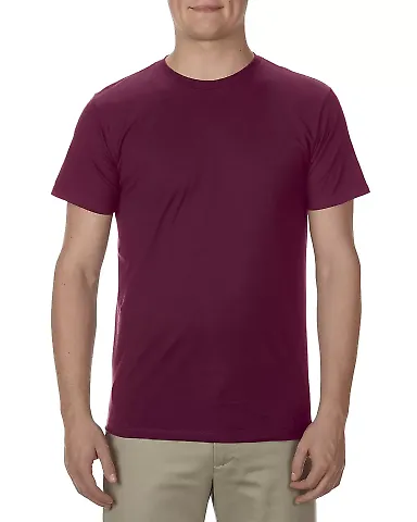 5301N Alstyle Adult Cotton Tee Burgundy front view