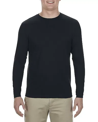 5304 Alstyle Adult Long Sleeve T-shirt Black front view
