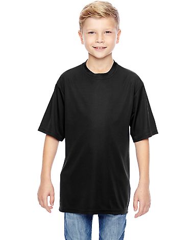 791  Augusta Sportswear Youth Performance Wicking  in Black front view