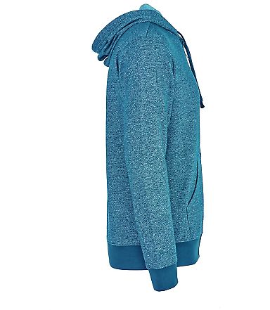 9600 Next Level Adult Denim Fleece Full-Zip Hoodie TURQUOISE