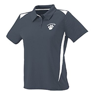 5013 Augusta Ladies' Premier Sport Shirt in Graphite/ white front view